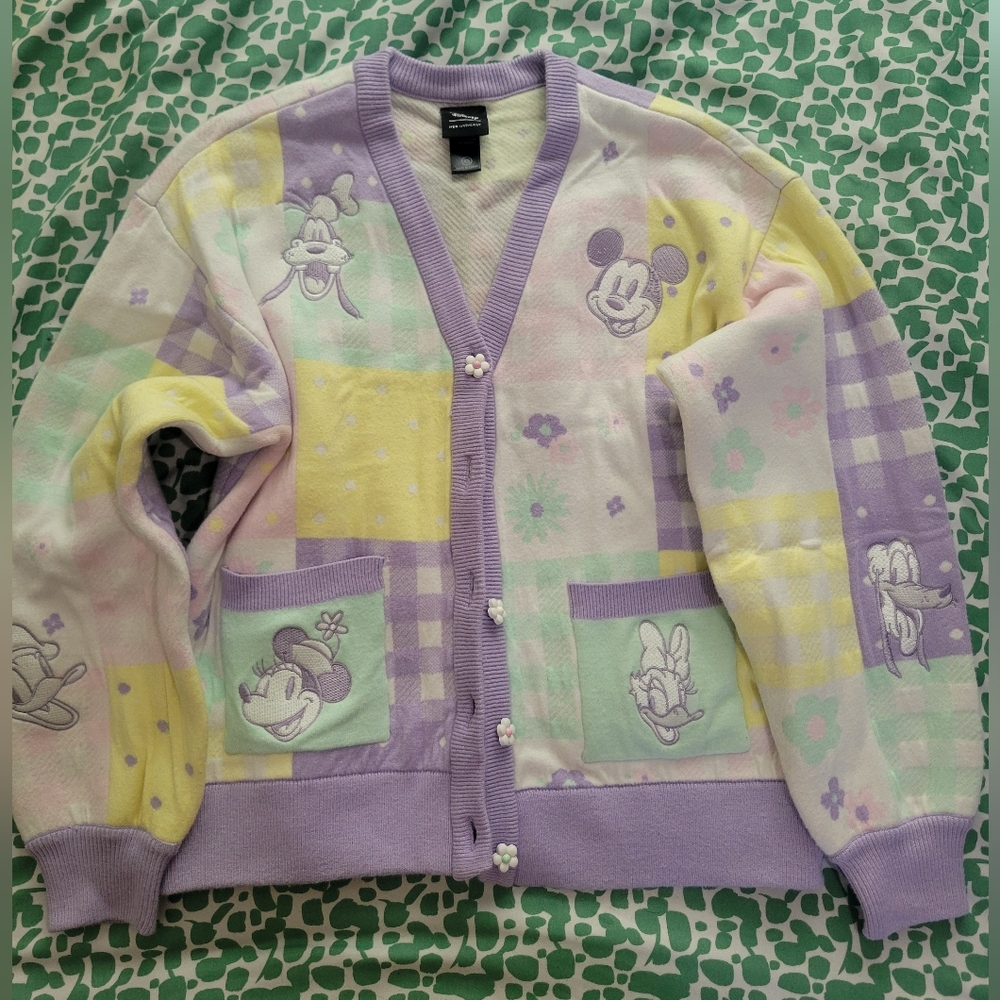 Mickey And Friends Cardigan Pastel Colors